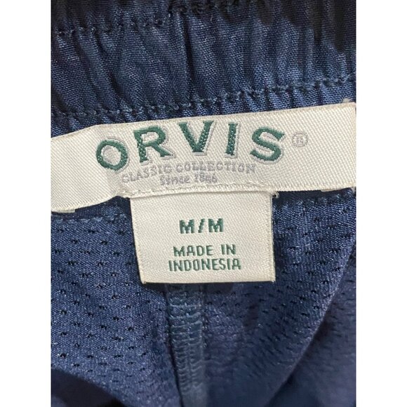 ORVIS Travel Skort Embossed Blue Print Shattered Glass Sz M - Picture 4 of 8